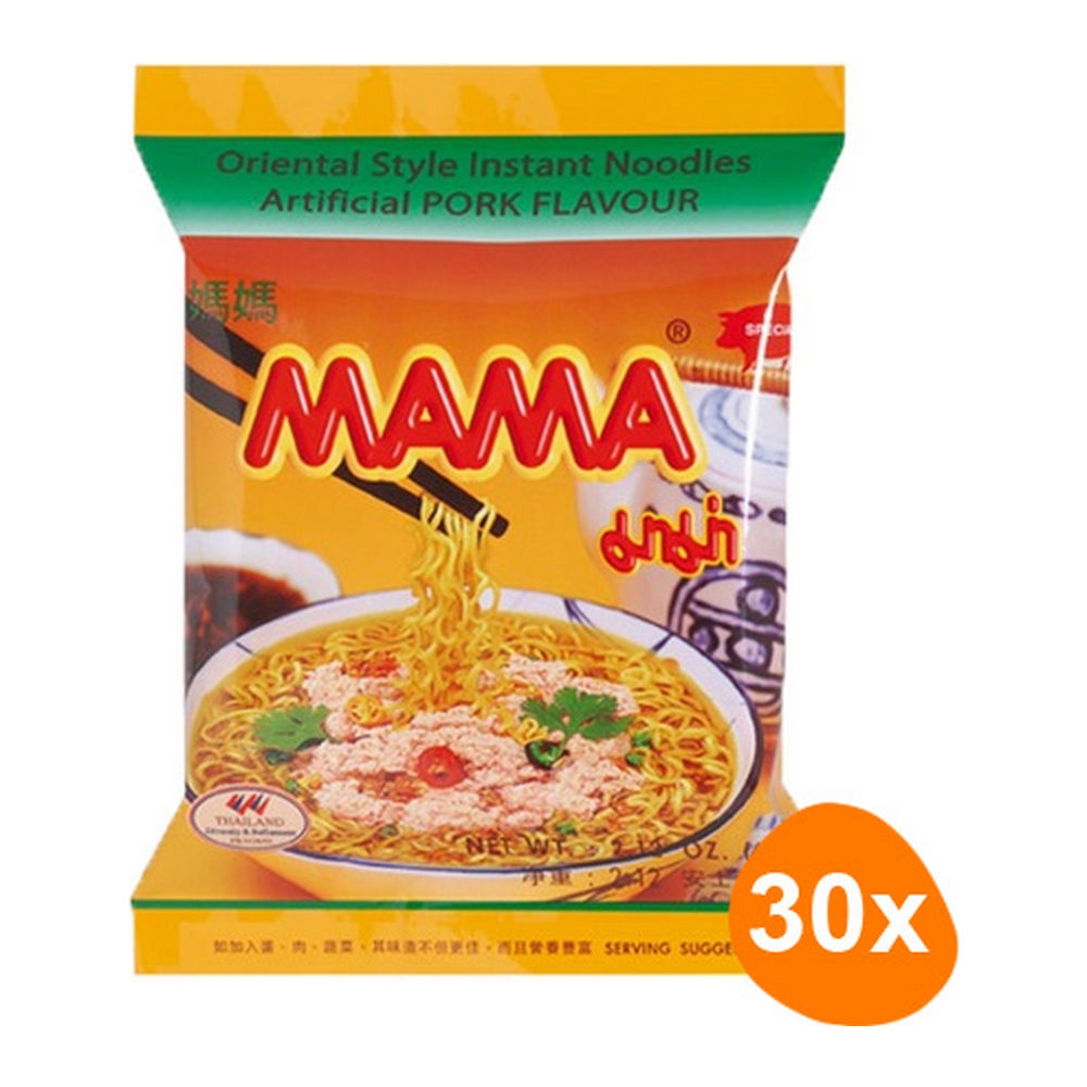 Mama | Instant Noedels Varkensvlees | 30 stuks