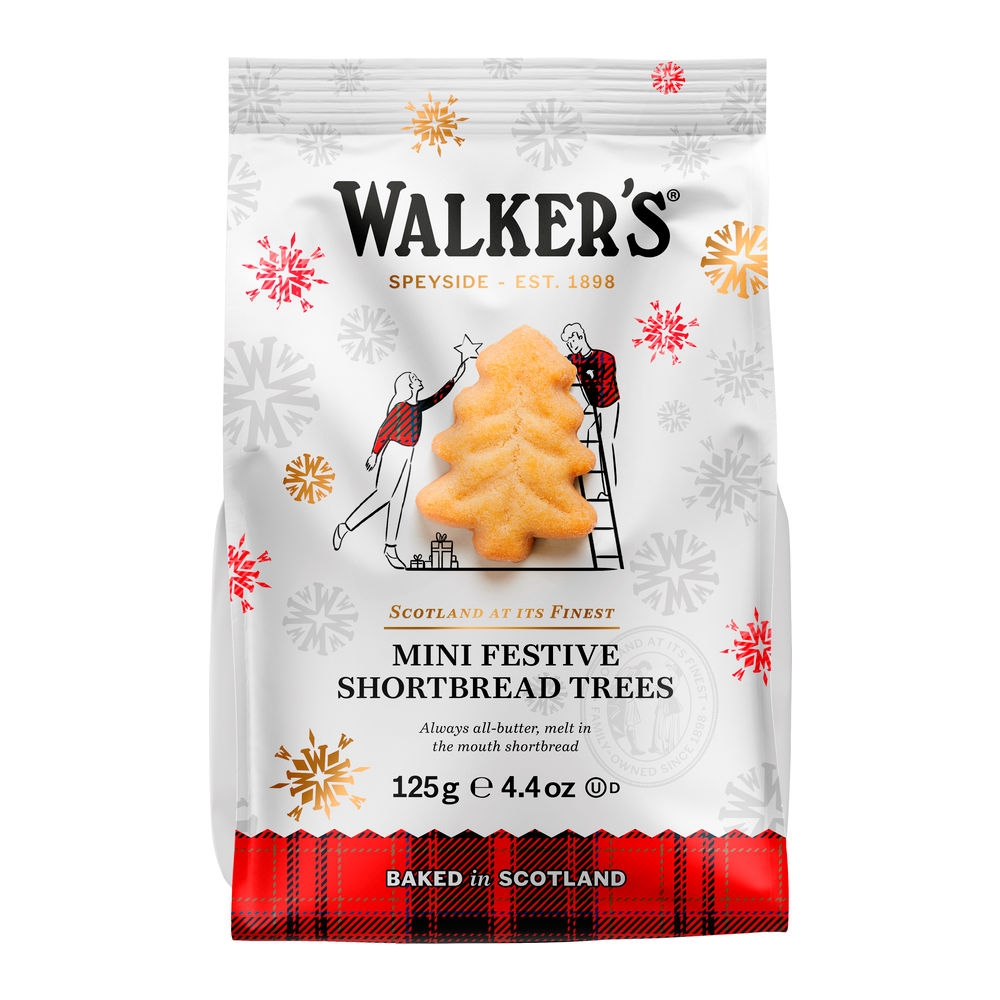 Walker's | Mini Shortbread Festive Trees | 12 x 125 gram