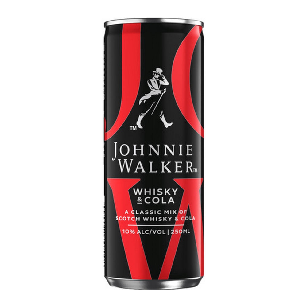 Johnnie Walker | Whisky & Cola Blik | 12 x 25 cl
