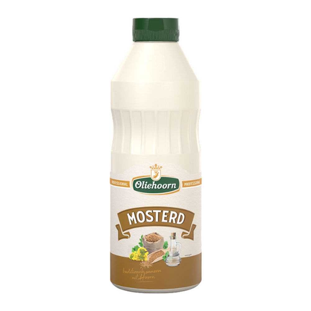 Oliehoorn | Mosterd | Fles 6 x 900 ml