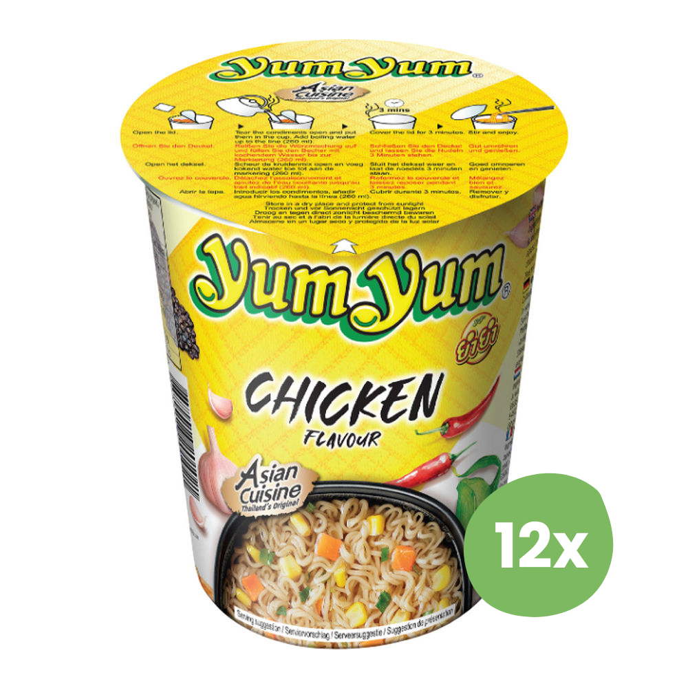 Yumyum | Kip Noedels Soep Cup | 12 x 70 gram