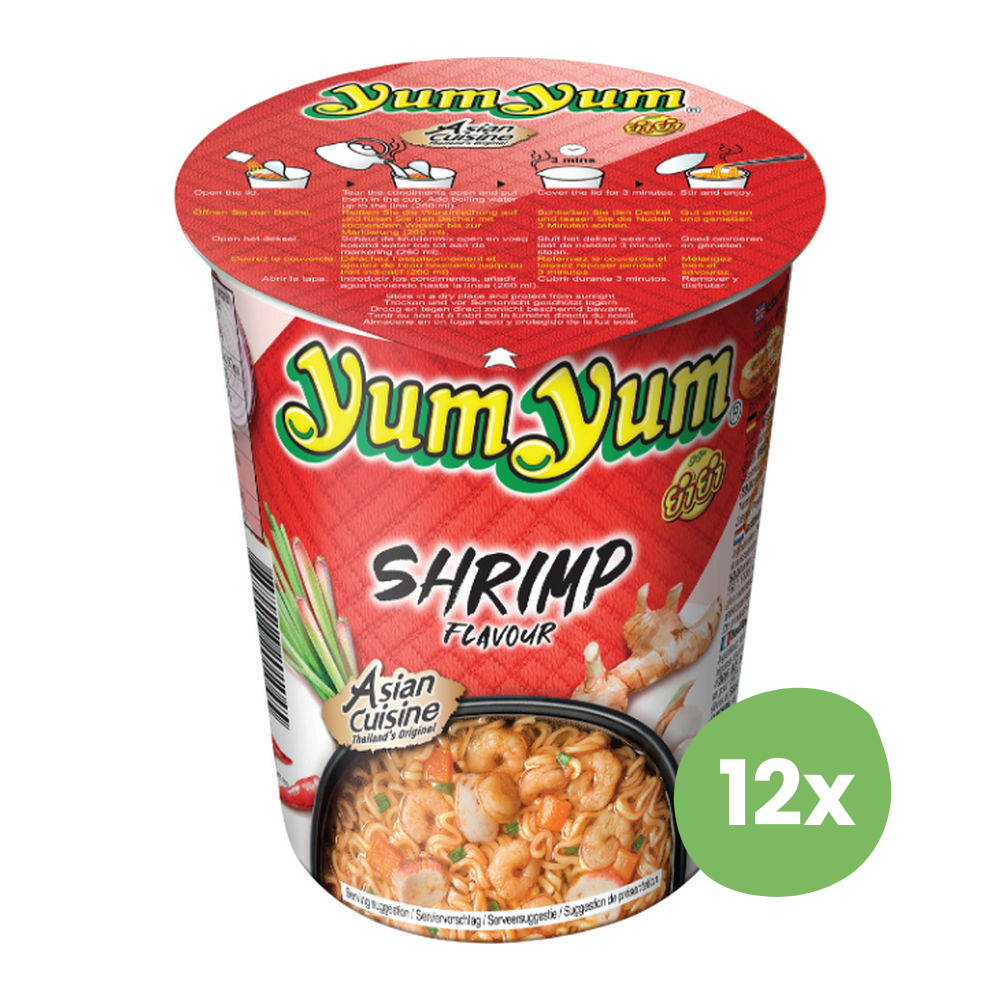 YumYUm | Garnalen Noedels Soep | 12 x 70 gram