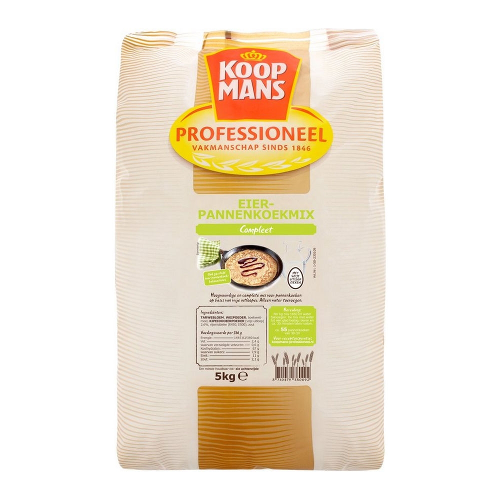 Koopmans | Pannenkoekenmix | Compleet | Zak 5 kg