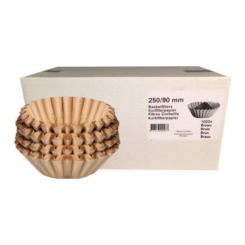 Korffilters 250/90 mm Bruin | 4 x 250 stuks