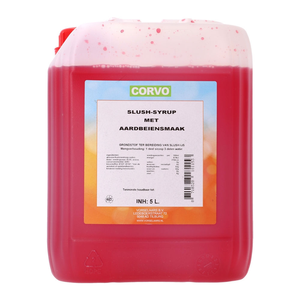 Corvo | Slush Siroop | Aardbei | 5 liter