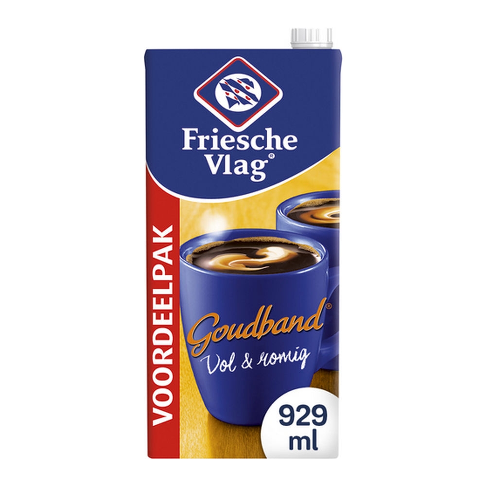 Friesche Vlag | Goudband | Koffiemelk | Pak 6 x 930 ml