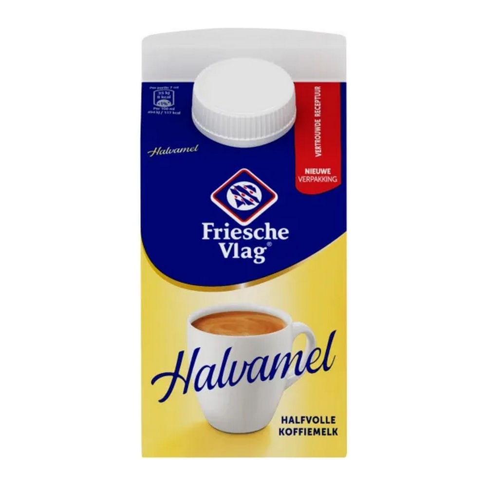 Friesche Vlag | Halvamel | Pak 18 x 455 ml