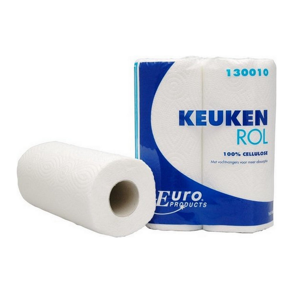 Euro Products | Keukenrol cellulose 2-laags | 16 x 2 rollen afbeelding