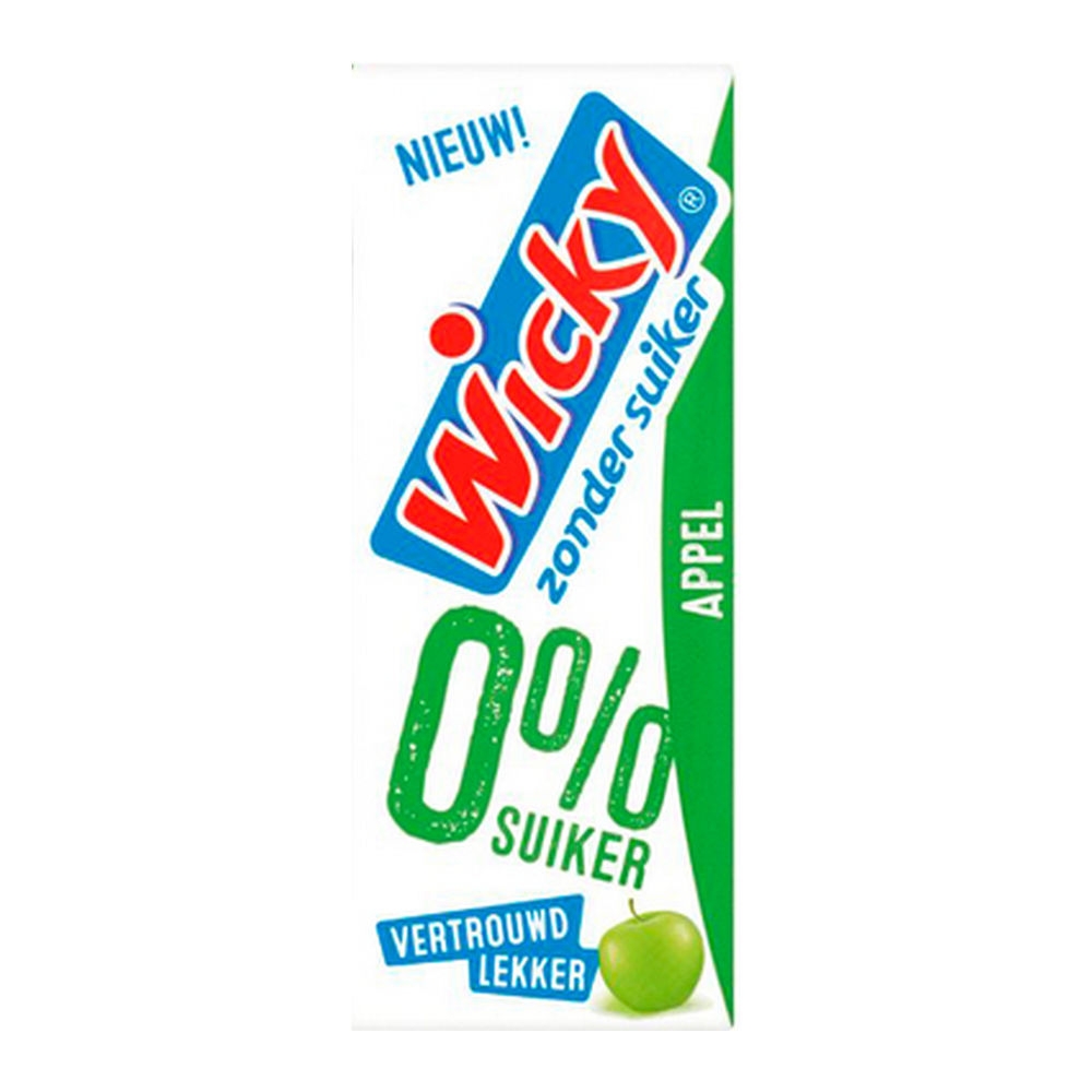 Wicky | Drink Appel 0% Suiker | 5 x 6-pack