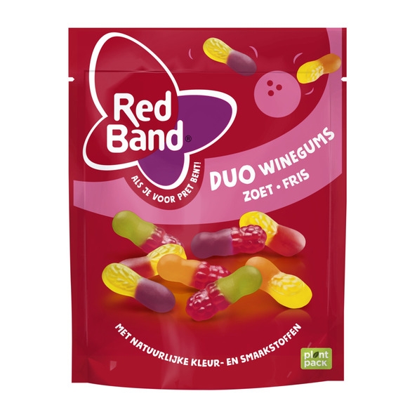 Red Band | Rb Duo Winegum Zoet Fris | 10 x 215 gram