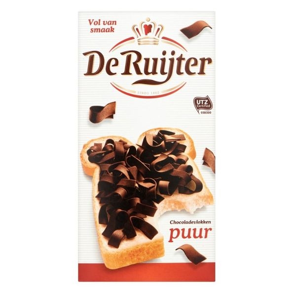 De Ruijter | Ruiter Choco Vlokken Puur | 16 x 200 gram