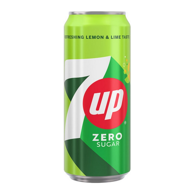 Seven Up | Zero Sugar Sleek Blik | 24 x 33 cl