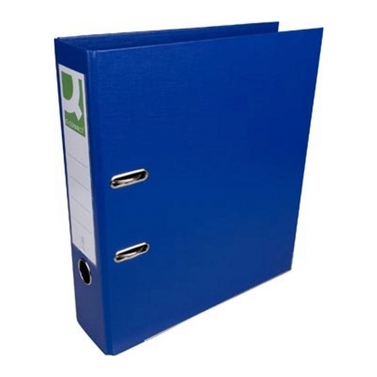 Q-Connect | Ordner A4 Donkerblauw Rug 8cm | Per stuk