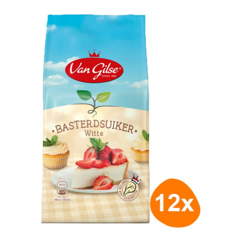 Van Gilse | Basterdsuiker Wit | 12 x 600 gram
