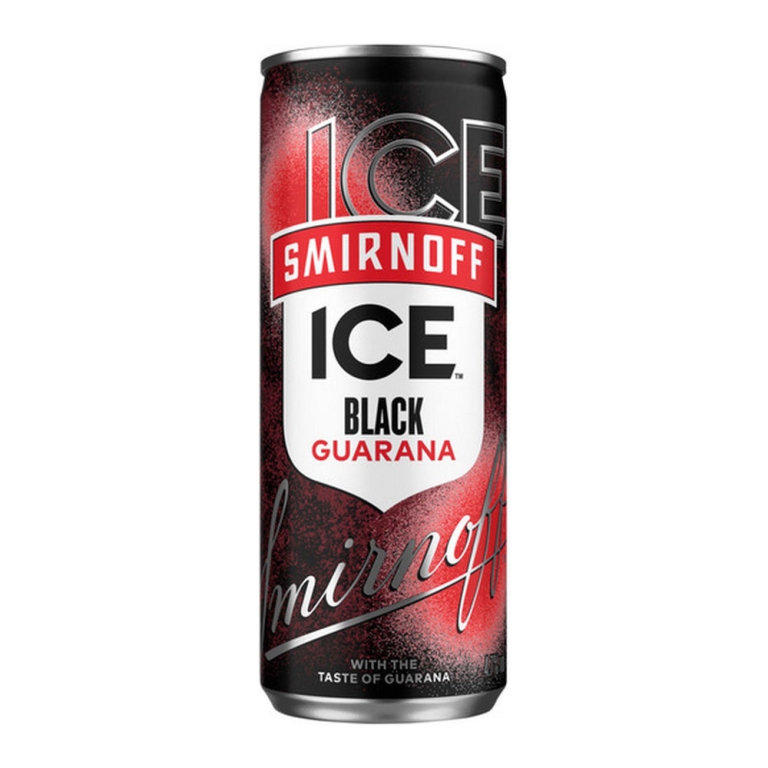 Smirnoff | Ice Black Guarana Blik | 12 x 25 cl