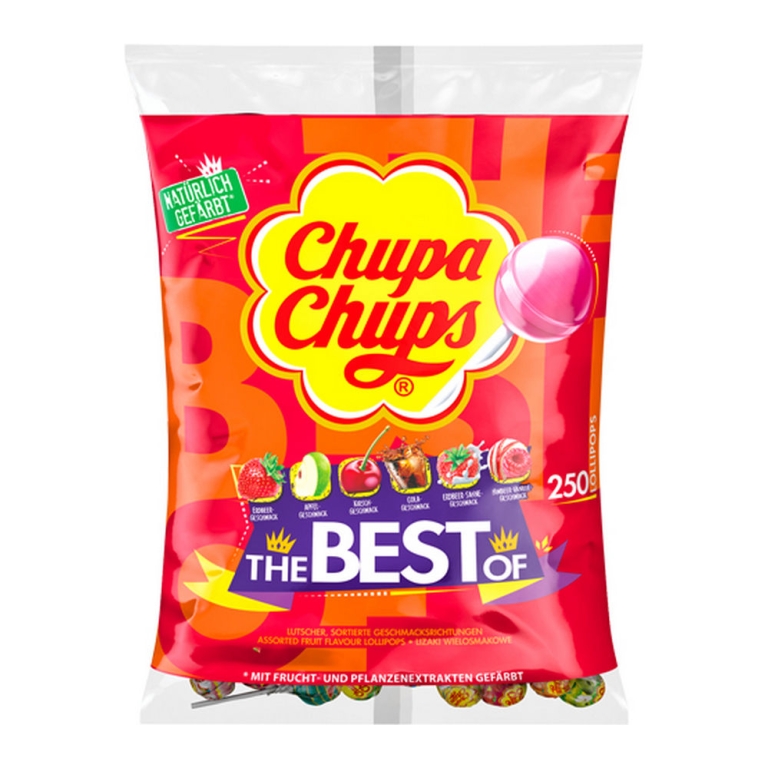 Chupa Chups | Fruit-lollyzak | 250 stuks