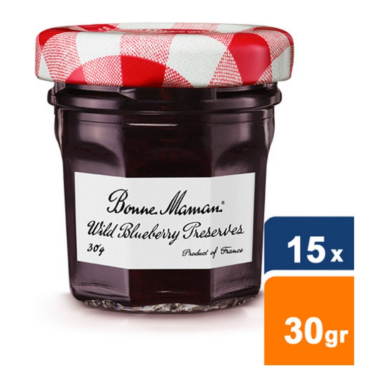 Bonne Maman | Wilde Blauwe Bes | 15 x 30 gram