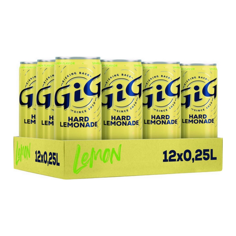 Gig | Hard Lemonade Lemon Blik | 12 x 25 cl
