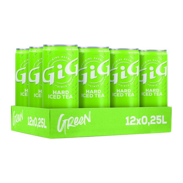 Gig | Hard Iced Tea Green Blik | 12 x 25 cl