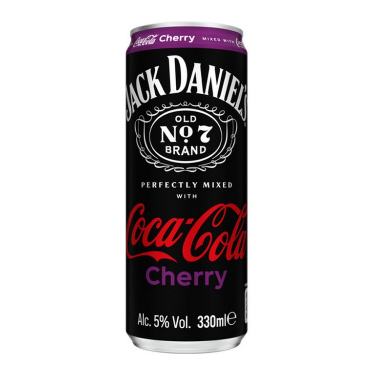 Jack Daniel's | Jack Daniel's & Coca Cola Cherry Sleek Blik | 12 x 33 cl