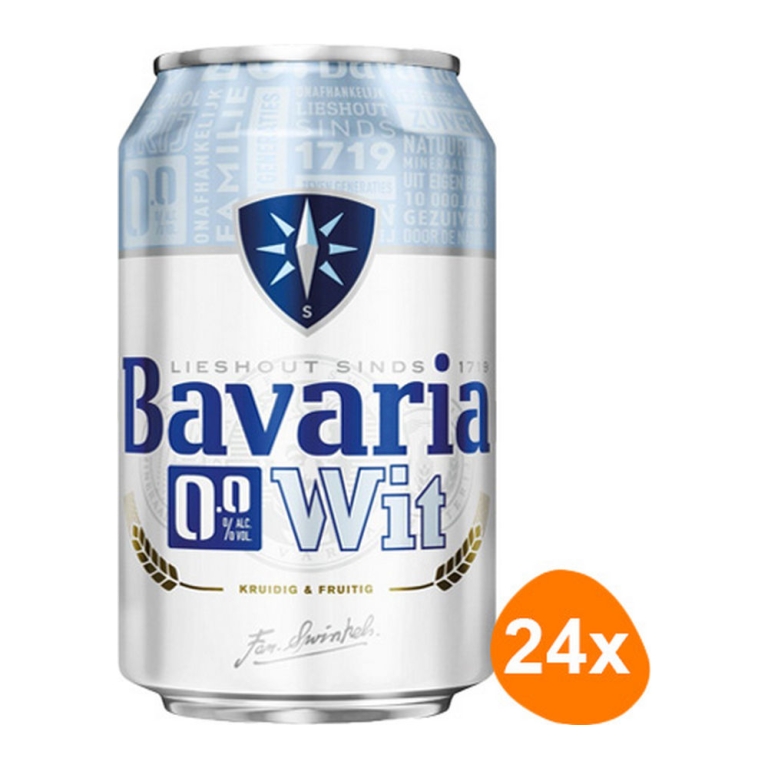 Bavaria | 0.0% Wit Blik | 24 x 33 cl