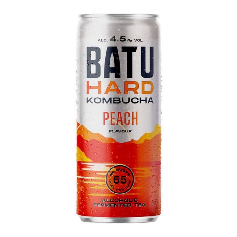 Batu | Hard Kombucha Peach Blik | 12 x 25 cl
