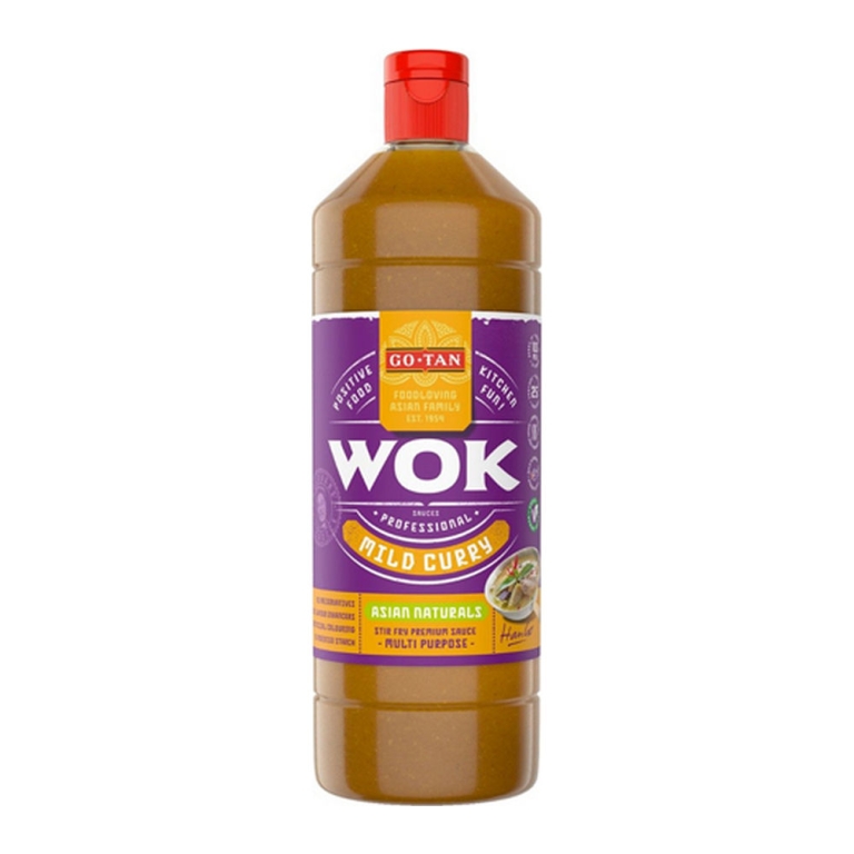 Go-tan | Woksaus Mild Curry | 1 liter