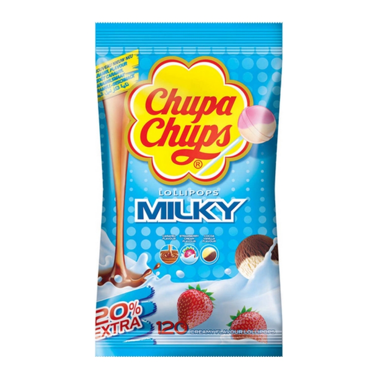 Chupa Chups | Lollie Milky | 120 stuks