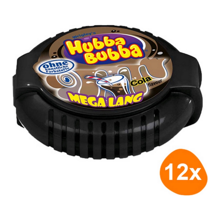 Wrigley's | Hubba Bubba Mega Long Cola | 12 stuks