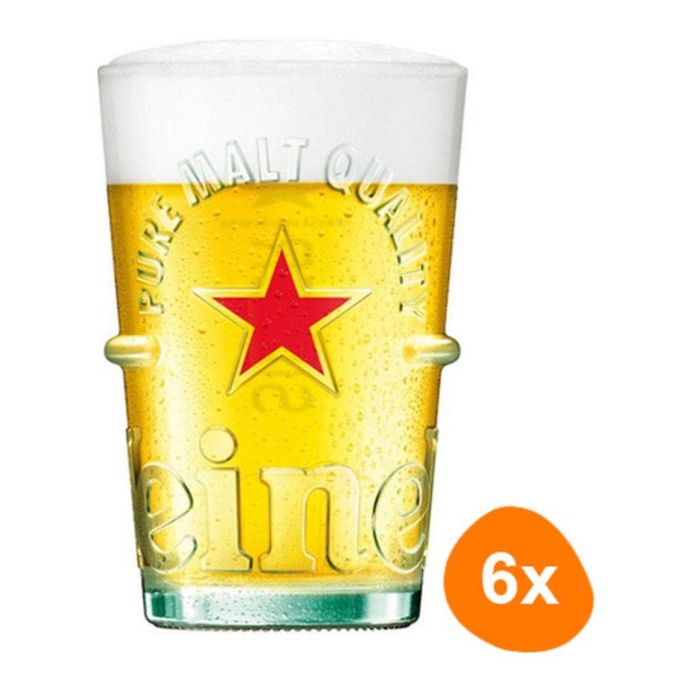 Heineken | Bierglas Silver | 6 x 500 ml