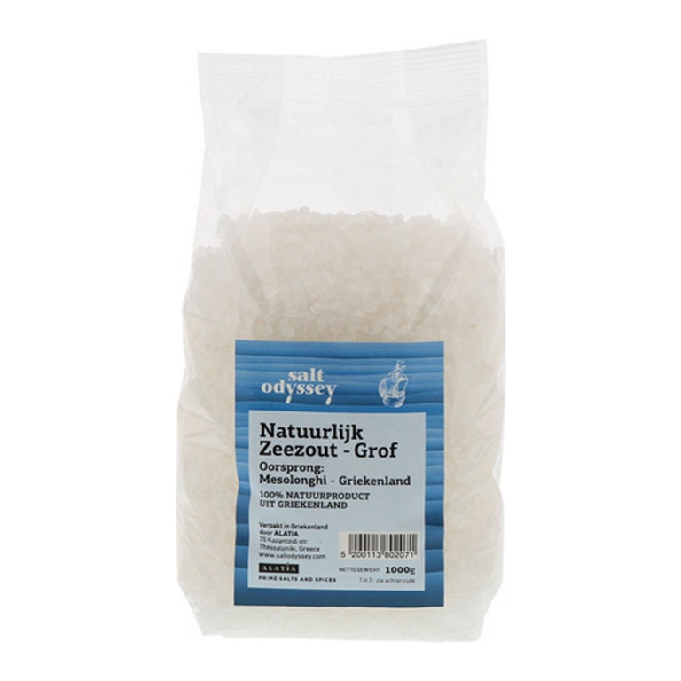 Salt Odyssey | Puur Zeezout Messolonghi (grof) | 1000 gram