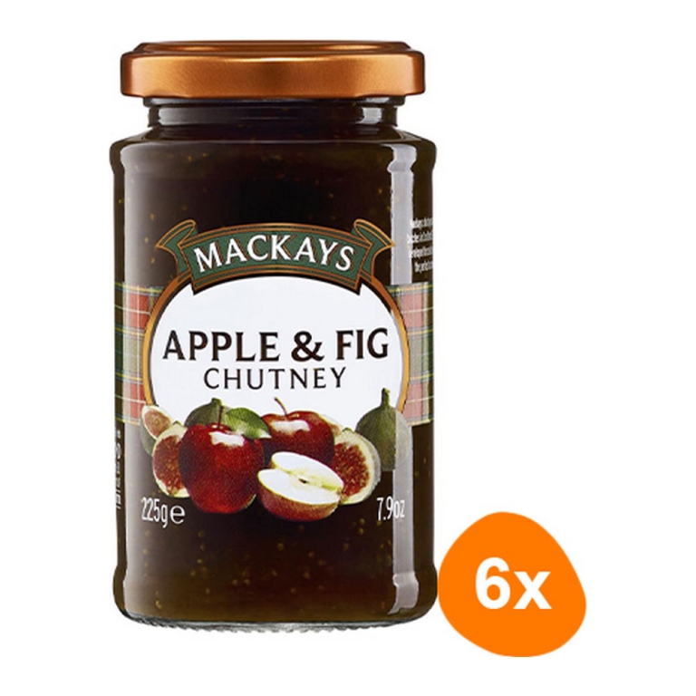 Mackays | Apple & Fig Chutney | 6 x 225 gram