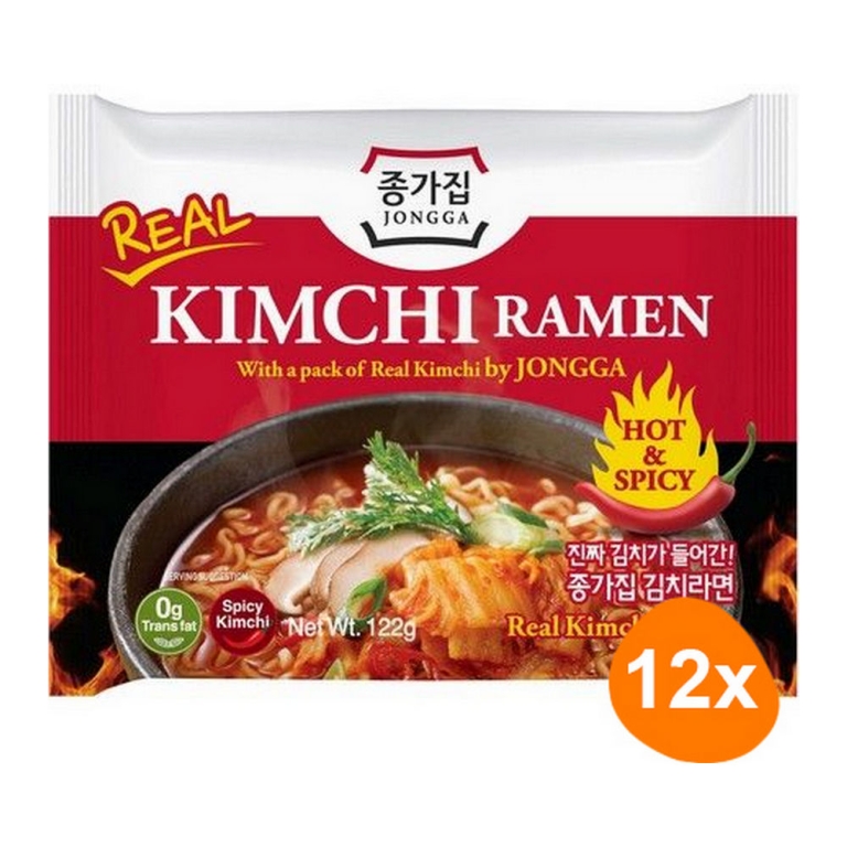 Jongga | Kimchi Ramen | 12 stuks