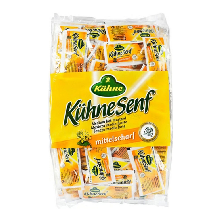 Kuhne | Medium Pittige Mosterd | 150 x 10 gram