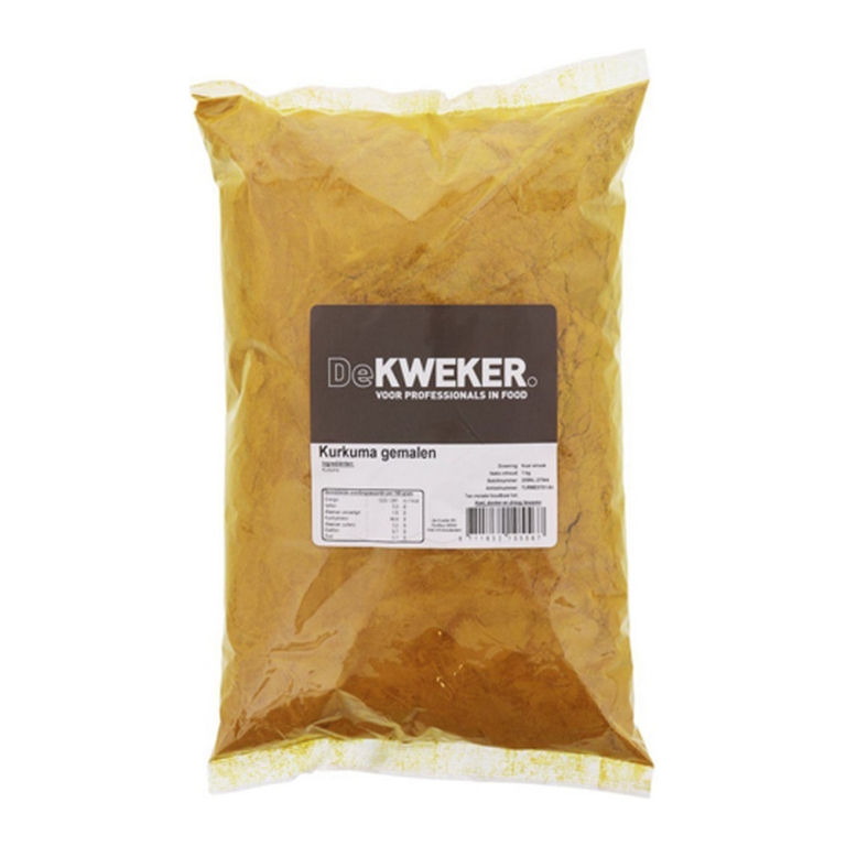 De Kweker | Kurkuma Gemalen Zak | 1000 gram