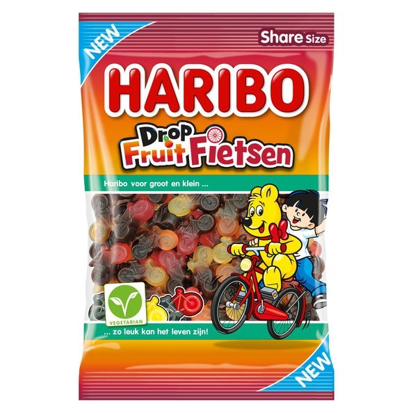 Haribo | Dropfruit Fietsen | 12 x 250 gram