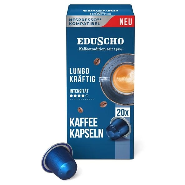 Eduscho | Lungo Kraftig Cups | 5 x 20 stuks