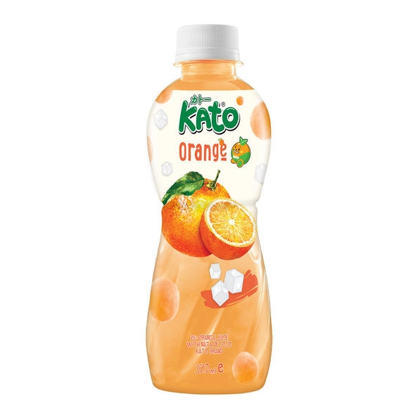 Kato | Orange Juice With Nata De Coco | 24 x 320 ml