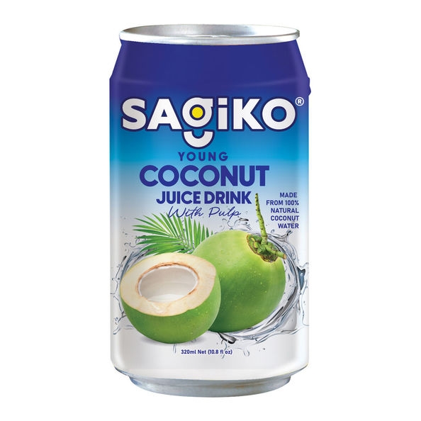 Sagiko | Young Coconut Drink With Pulp | 24 x 320 ml