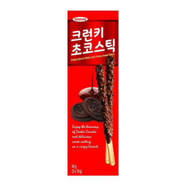Sunyoung | Choco Sticks Crunky | 32 x 54 gram