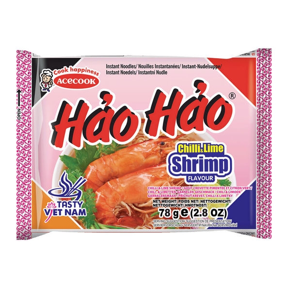 Acecook | Instant Noodl Shrimp Chili Lime | 30 x 78 gram