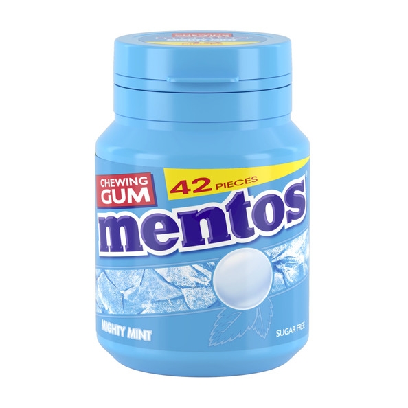 Mentos | Gum Mighty Mint Bottle | 6 stuks
