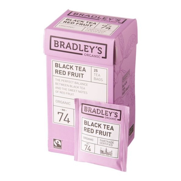 Bradley's | Organic Black Tea Red Fruit | 4 x 25 x 2 gram