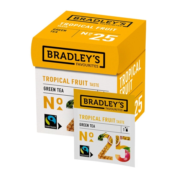 Bradley's | Favourites Green Tea Trop Fruit | 6 x 12 x 1,75 gram