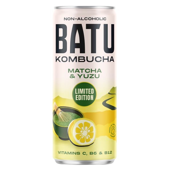 Batu | Kombucha Yuzu & Matcha Blik | 12 x 25 cl