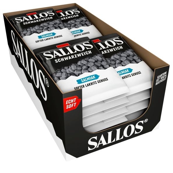 Villosa | Sallos Schwarzweich Salmiak | 20 x 200 gram