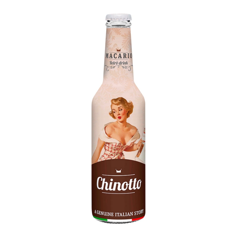 Macario Retro Drink | Chinotto Dark Citrus Soda Fles | 12 x 275 ml