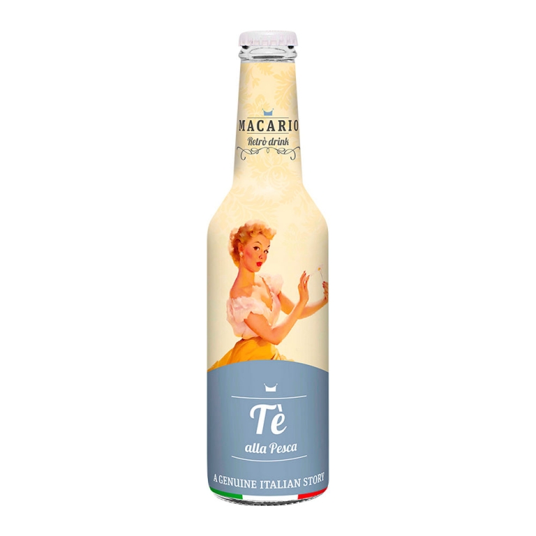 Macario Retro Drink | Tè Alla Pesca Fles | 12 x 275 ml