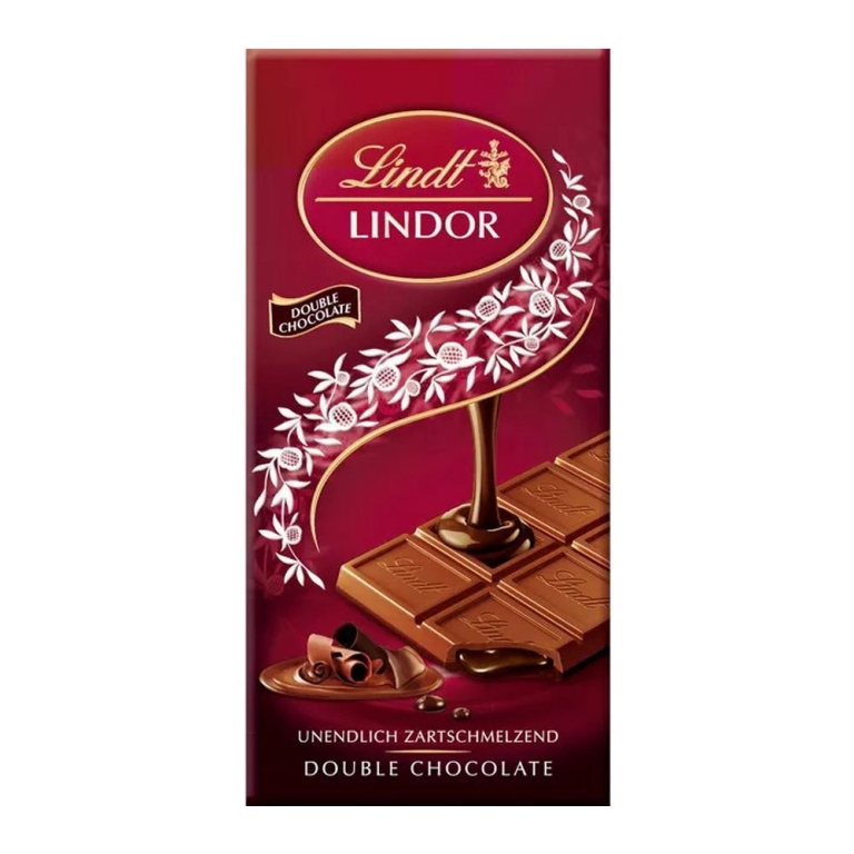 Lindt | Lindor Tafel Double Choc | 12 x 100 gram