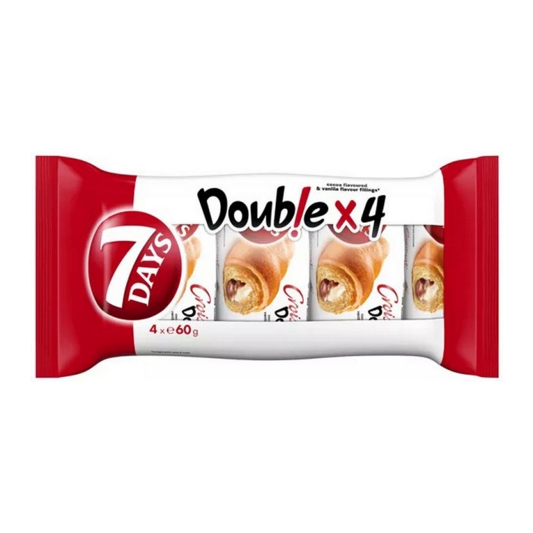 7 Days | 7days Croissant Kakaocreme Und Vanille | 4 x 60 gram